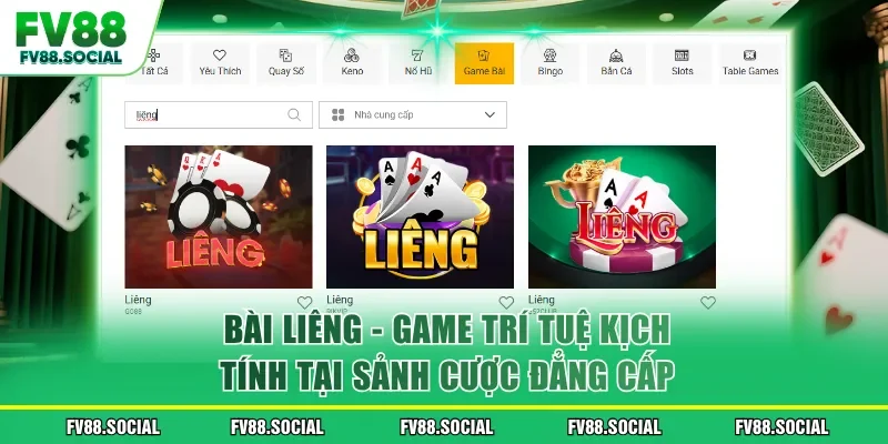 Bài Liêng - Game Trí Tuệ Kịch Tính Tại Sảnh Cược Đẳng Cấp