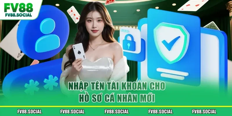 Nhập tên tài khoản cho hồ sơ cá nhân mới