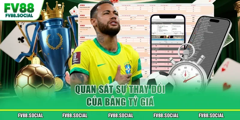 Quan sát sự thay đổi của bảng tỷ giá