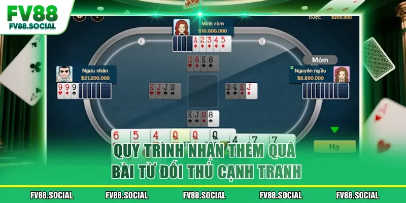 Quy trình nhận thêm quân bài từ đối thủ cạnh tranh